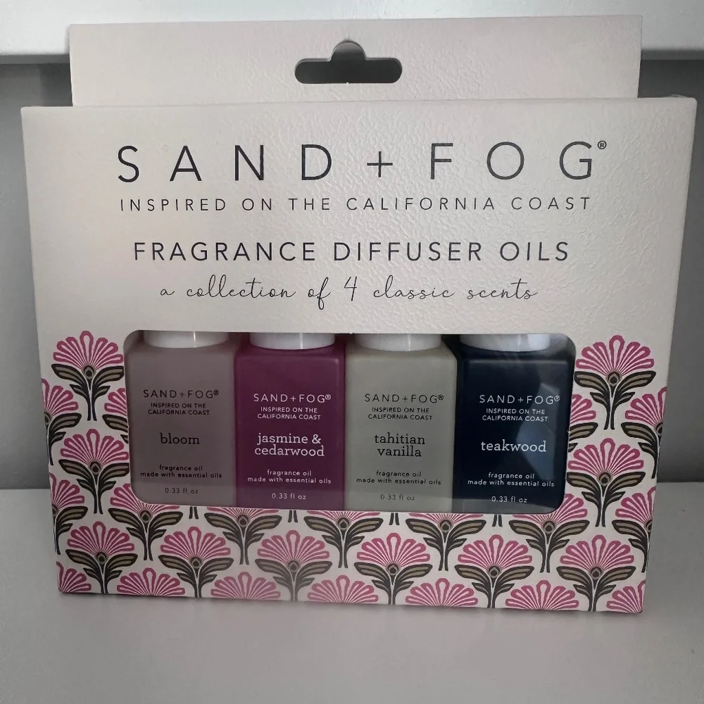 Sand + Fog Fragrance Diffuser Oils Gift Set - New and Sealed in Box